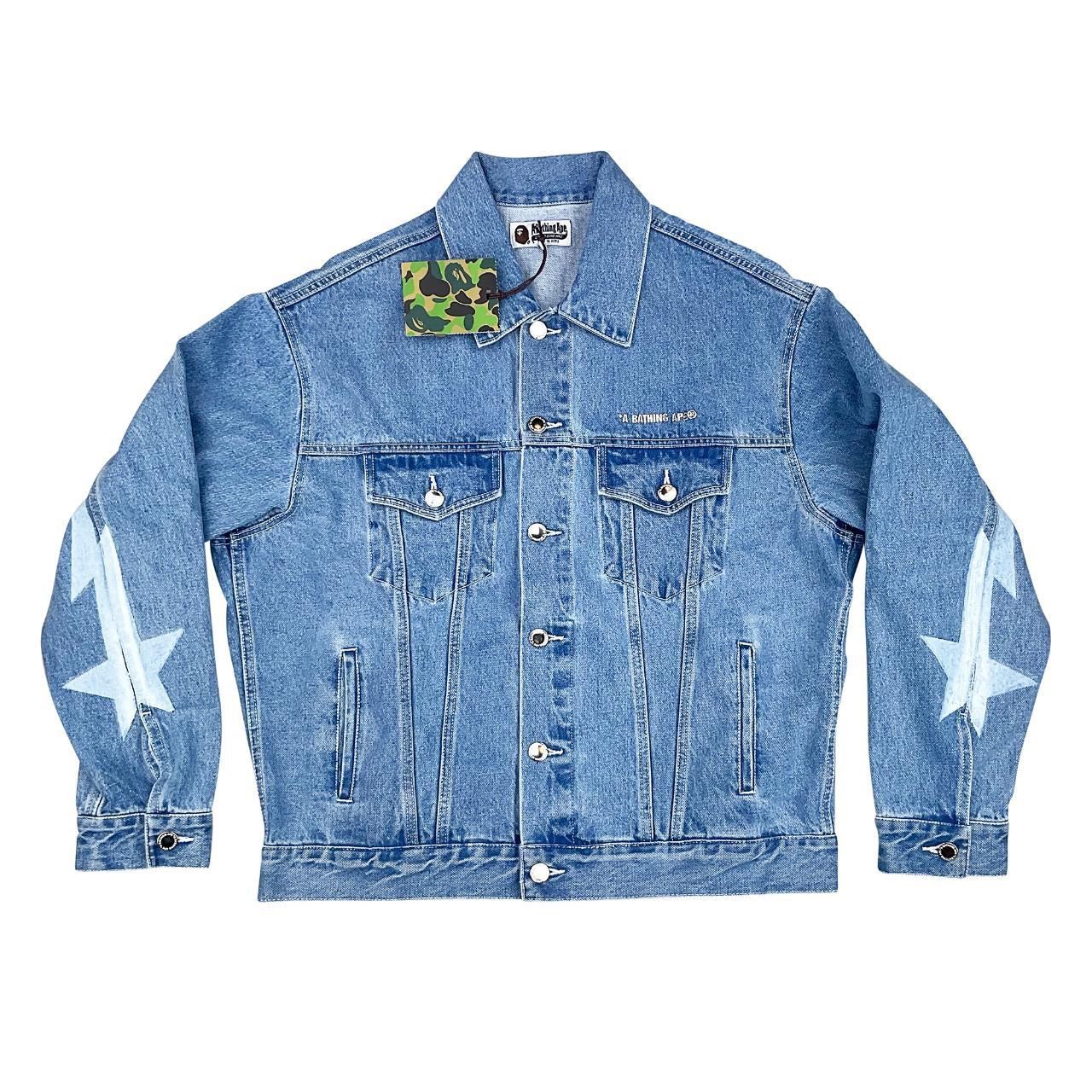 BAPE Men's Blue and Silver Jacket(72)11