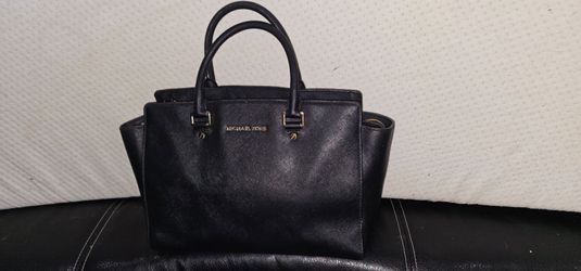 Michael Kors Black Saffiano Leather Satchel