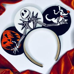 Jack Skellington Minnie ears 