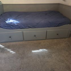 Twin Wood Daybed Frame With Storage