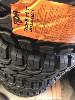 4x 33x1250-17 mud tires $580 no bargain price firm