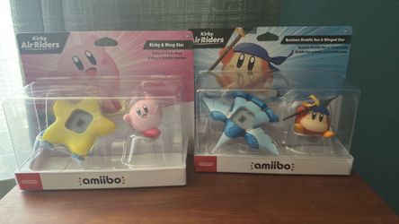 Two Amiibos ( Kirby Air Riders)