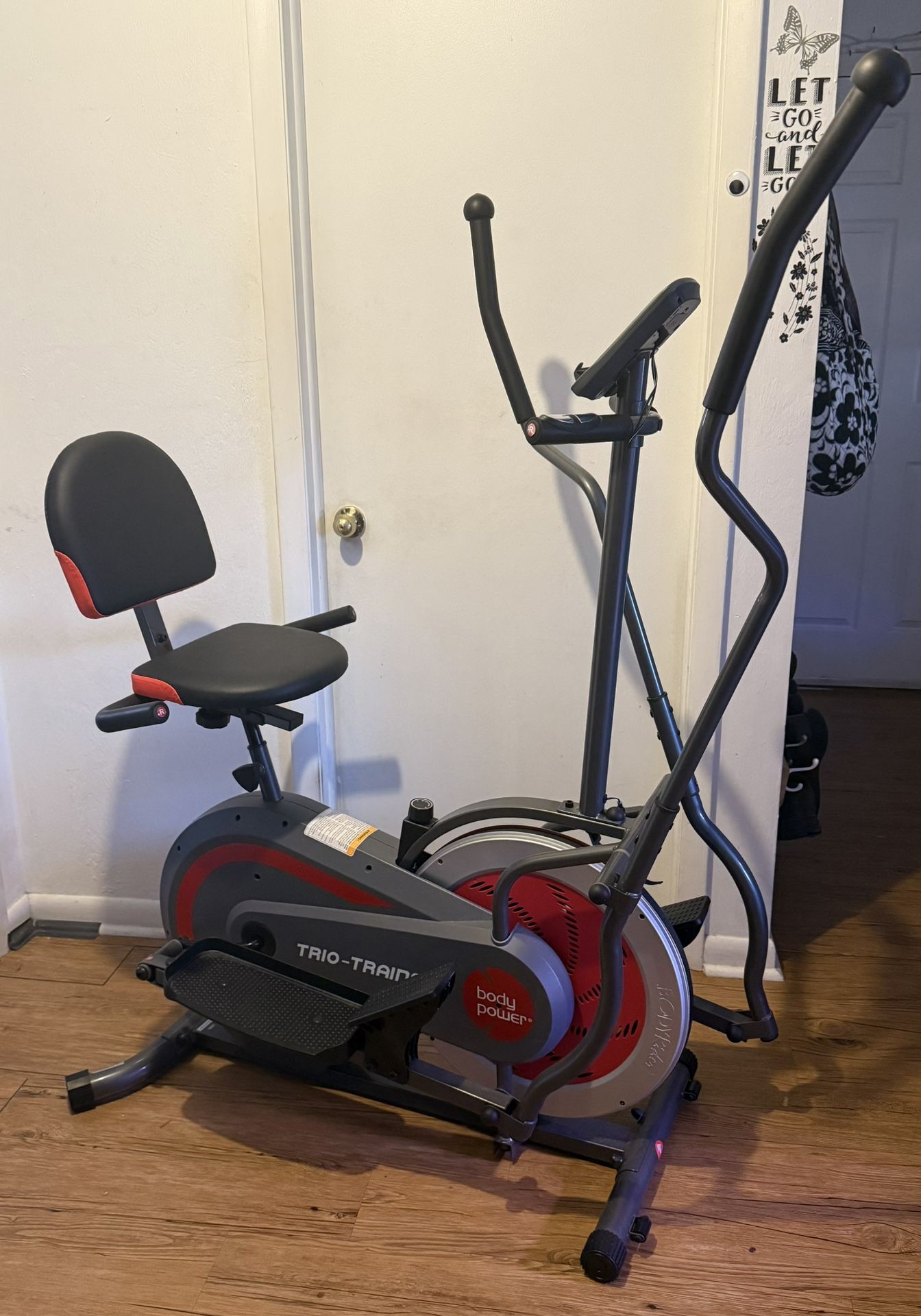 Body Flex Trio Trainer Exercise Elliptical Bike Fly Wheel
