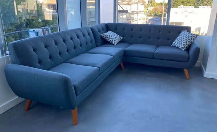 New Mcm Sectional Couch / Free Delivery