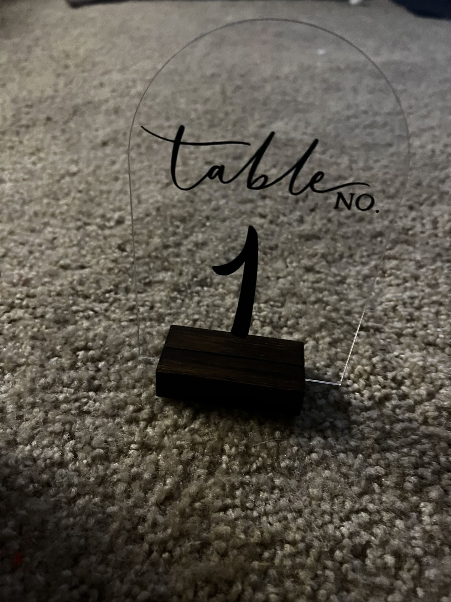 Table Numbers 1-10