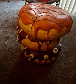 Resin Donut  footstool Halloween design collectibles