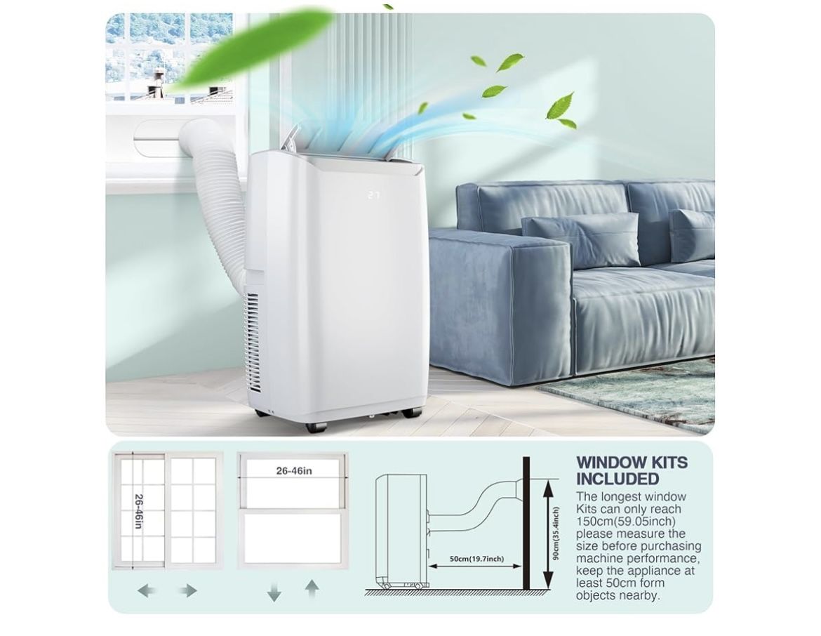 12,000 BTU Portable Air Conditioner For Large Room