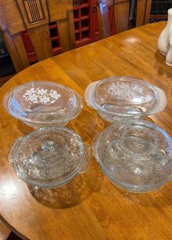 4 Glass Dish Set