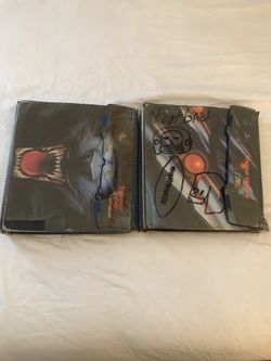 Football and baseball card two full books of them