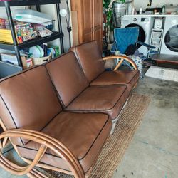 Tiki Style Couch In Garage Sale Today