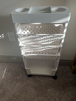 Five Tier Rolling Book Cart