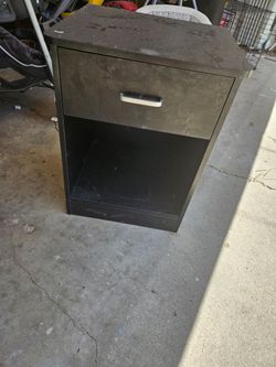 Black side table