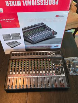 12-Channel Pro Audio Mixing Console - USB, Bluetooth, DSP Effects (DEJASOUND FX-12)
