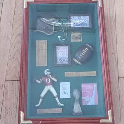 Football Shadow Box & Sign