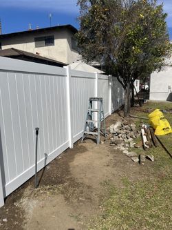 Vinyl fence
