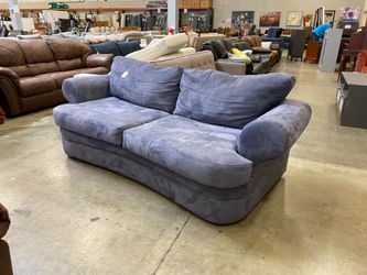 CORT Periwinkle Organic Curve Plush Loveseat