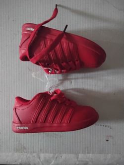 New Infant's Red K Swiss Shoes Size 7.5
