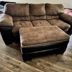 Couch With Ottoman 