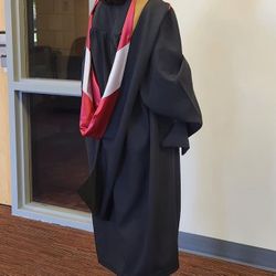 Master's Graduation Gown And Hood