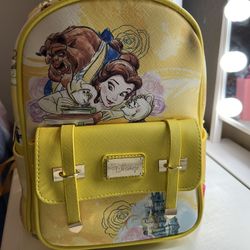 Beauty And The Beast Yellow Backpack 