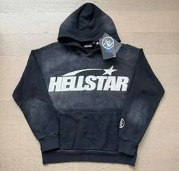 Hellstar Black & White Faded Hoodie – Brand New w/ Tags – Size M