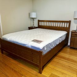 IKEA HEMNES Queen Bed Frame — Solid Wood