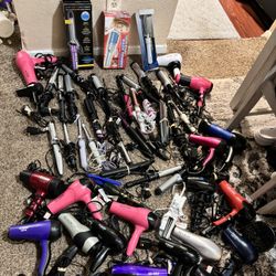 Hair Dryer, Hair Straight And Hair Curly Like New 12$ For Each 