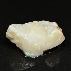 Spotted Color Blotch Rough Unaltered Raw Australian Opal Specimen Collectible
