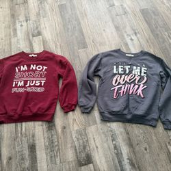 Woman’s- Size Small-Graphic Design Sweaters