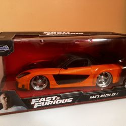 Fast And The Furious Han’s Mazda Rx-7 Diecast Car