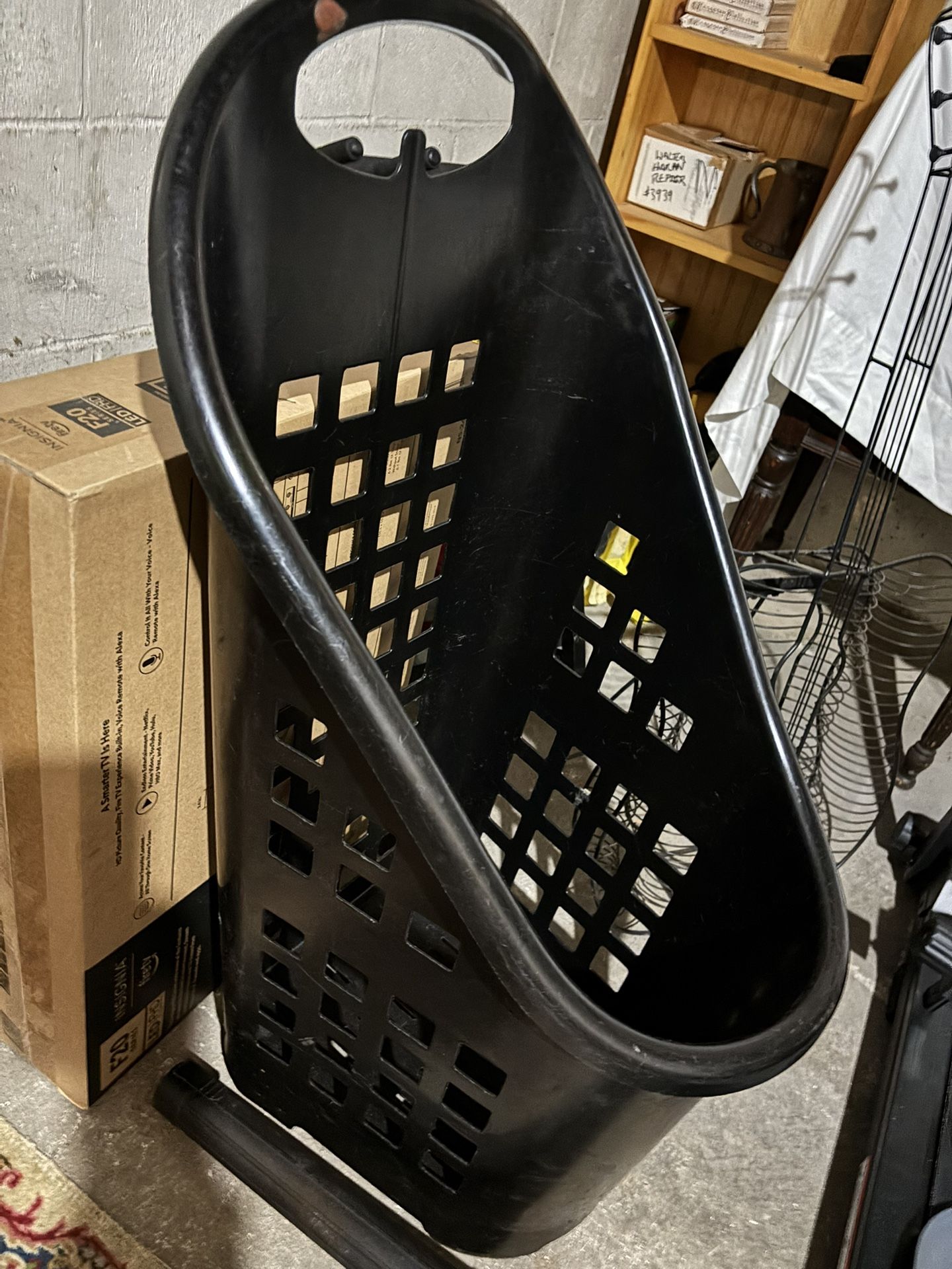 Odd Shaped Hamper On Wheels