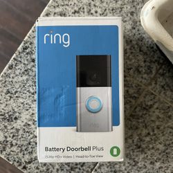 Ring Battery Doorbell Plus Smart Wifi Video Doorbell Battery Operated with Head-to-Toe View