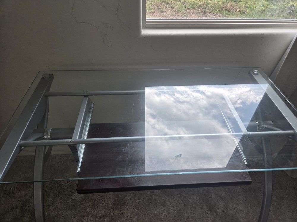 Old Glass Desk