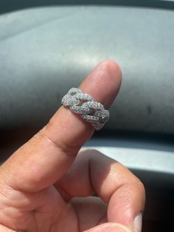 Moissanite sterling silver 925 diamondrings $350 both rings