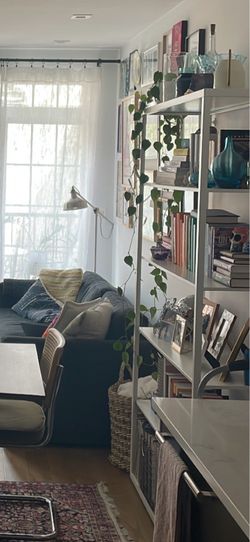 White IKEA bookcase