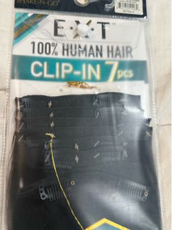 14 inch black real hair extensions