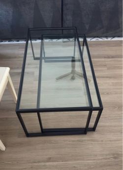 Modern Glass 2‑Piece Coffee Table Set – Sleek, Minimalist