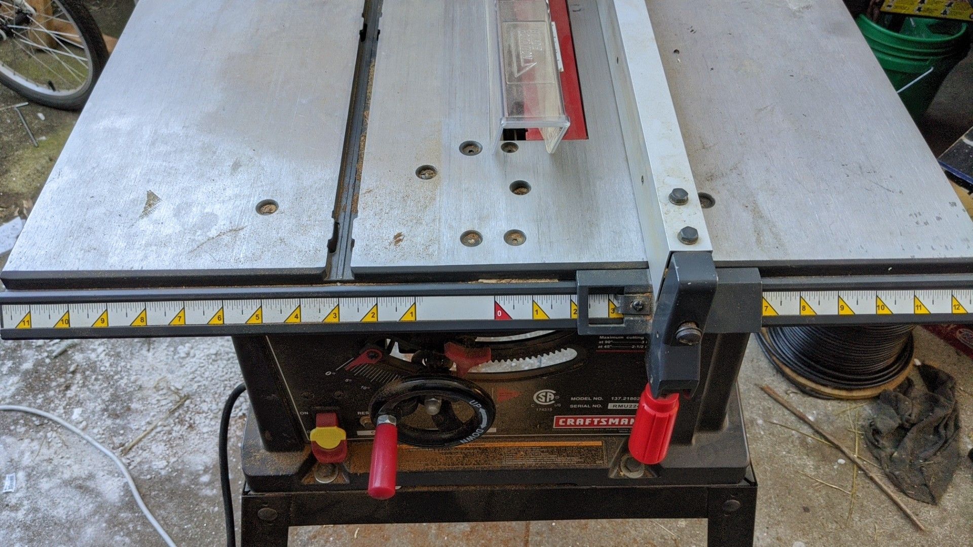 Craftsman 10" table saw