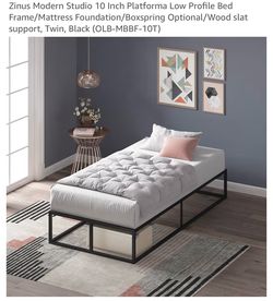 10’ low profile bed frame,twin