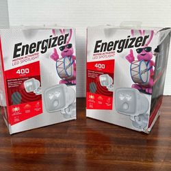 (2) Flood Lights Energizer 400-Lumen Motion-Activated LED Spotlight both for $25