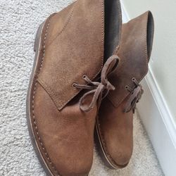 Clarks Bushacre 2 chukka boots in brown leather 10.5US