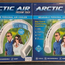 2x Arctic Air Freedom Touch Wearable Neck Air Coolers (New) – Bundle Deal