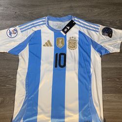 Argentina 2024/25 Home Messi copa America finalist size L