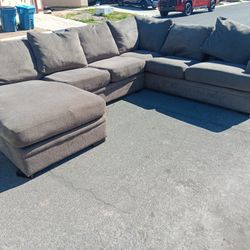  3 Piece Gray Sectional Sofa Couch-DELIVERY AVAILABLE!