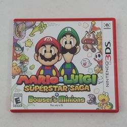 Mario & Luigi: Superstar Saga + Bowser's Minions Nintendo 3DS Game Complete 2017