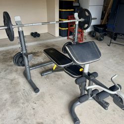 Home Gym for Sale – Bench + Weights 