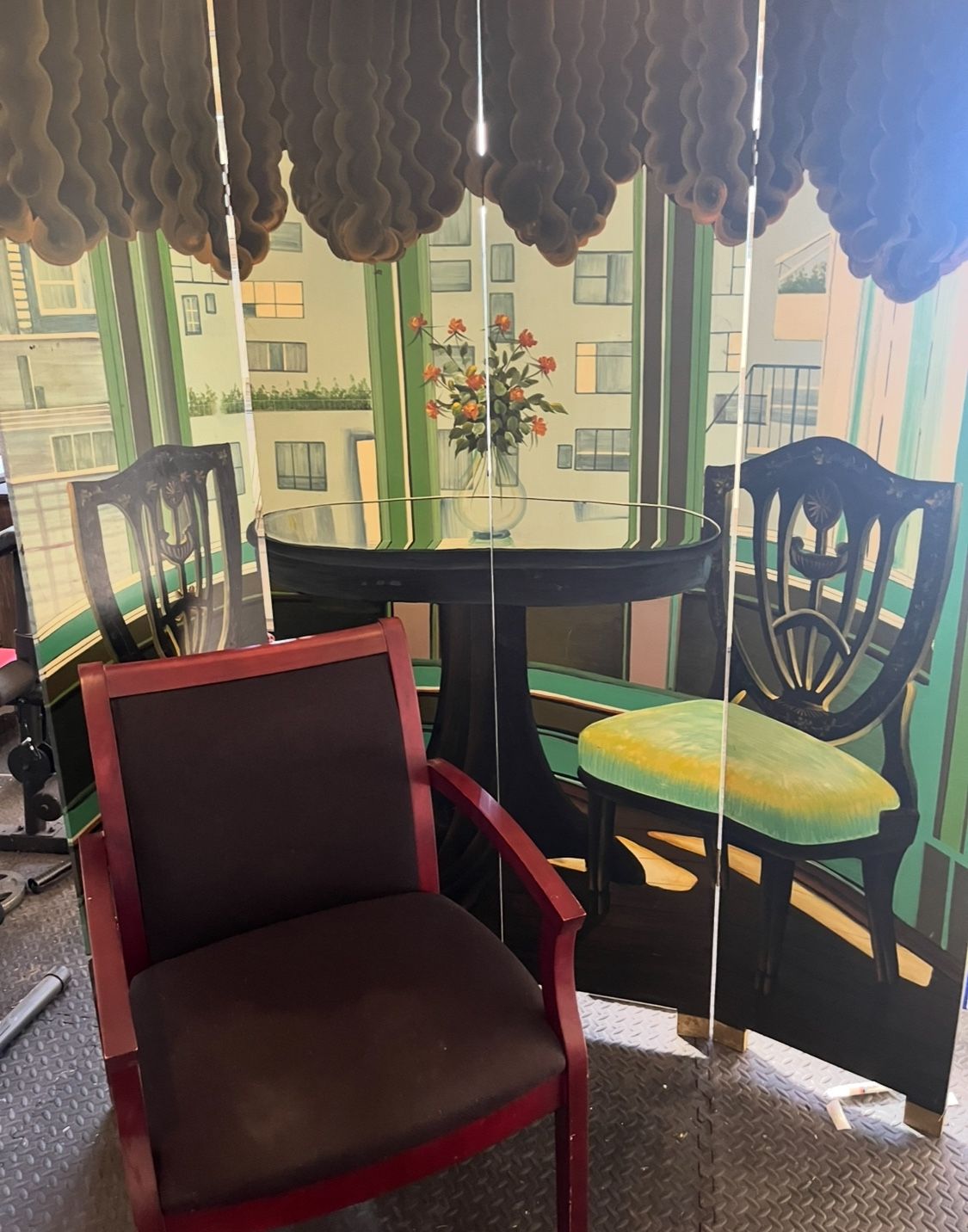Partition & Chair