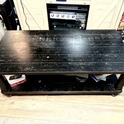 Black Wooden Coffee Table