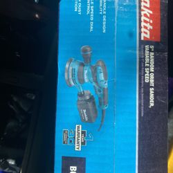 Makita 5” Orbital Electric. New 