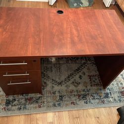 Expandable Desk with File Cabinet